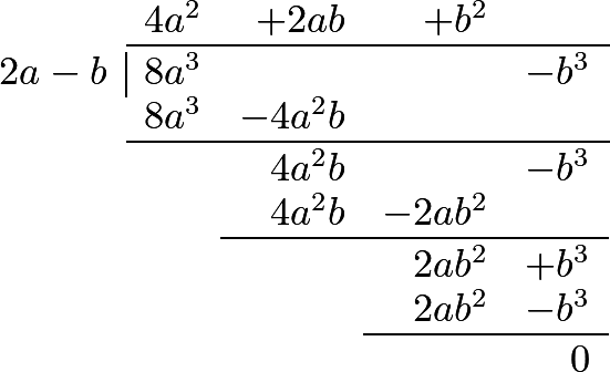Polynomial long division