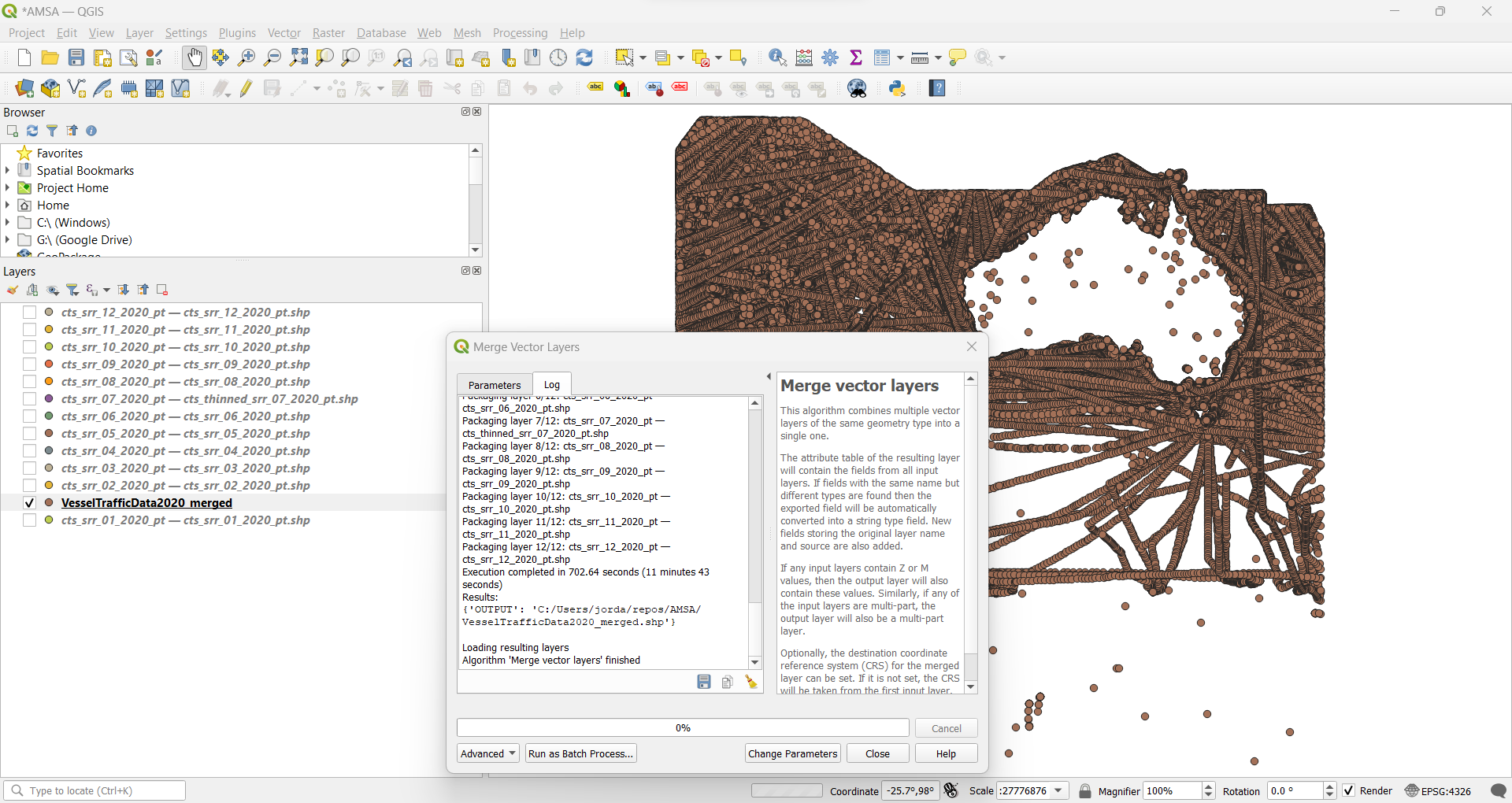 QGIS Merge Vector Layers