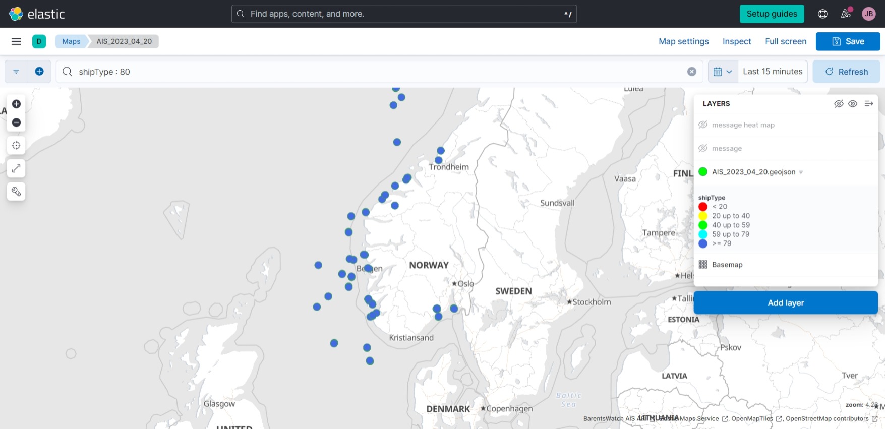 Filtering to tankers in AIS_2023_04_20.geojson