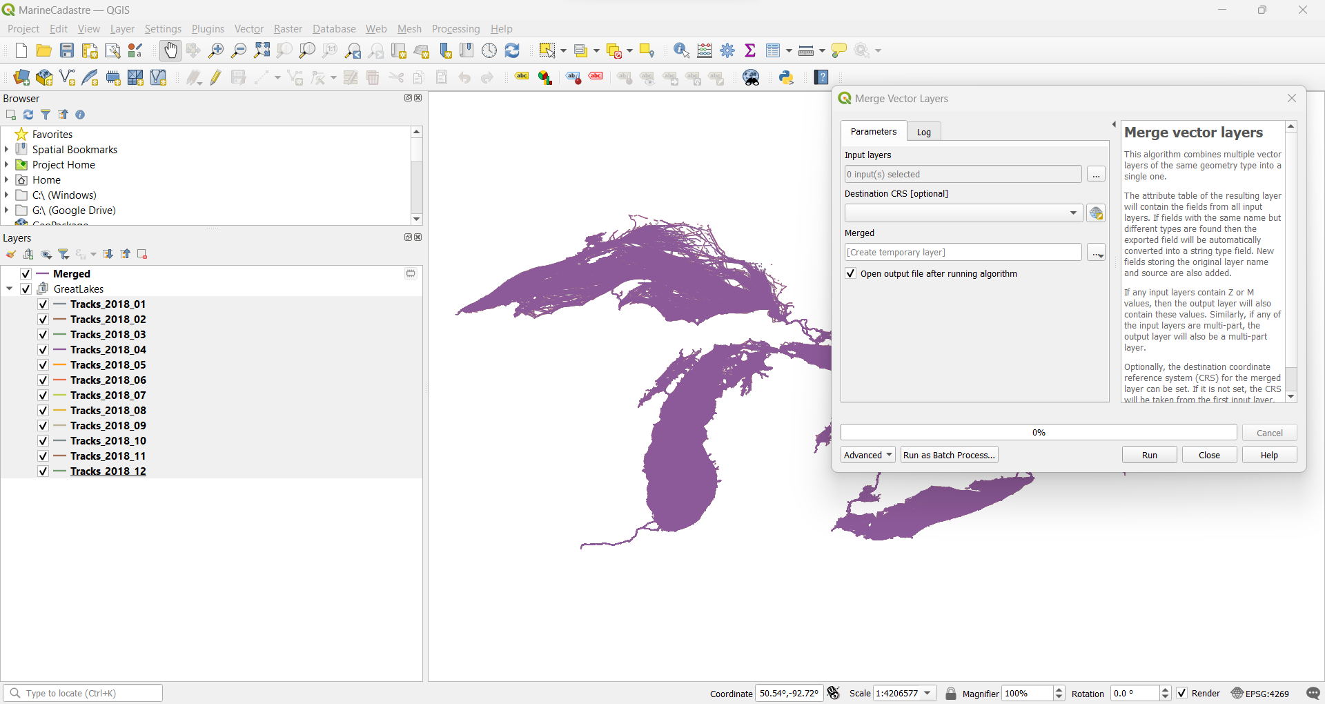 Merged with QGIS